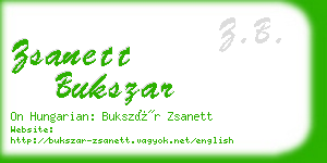 zsanett bukszar business card